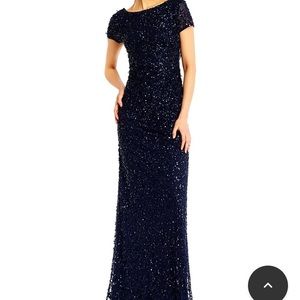 Beautiful navy gown.